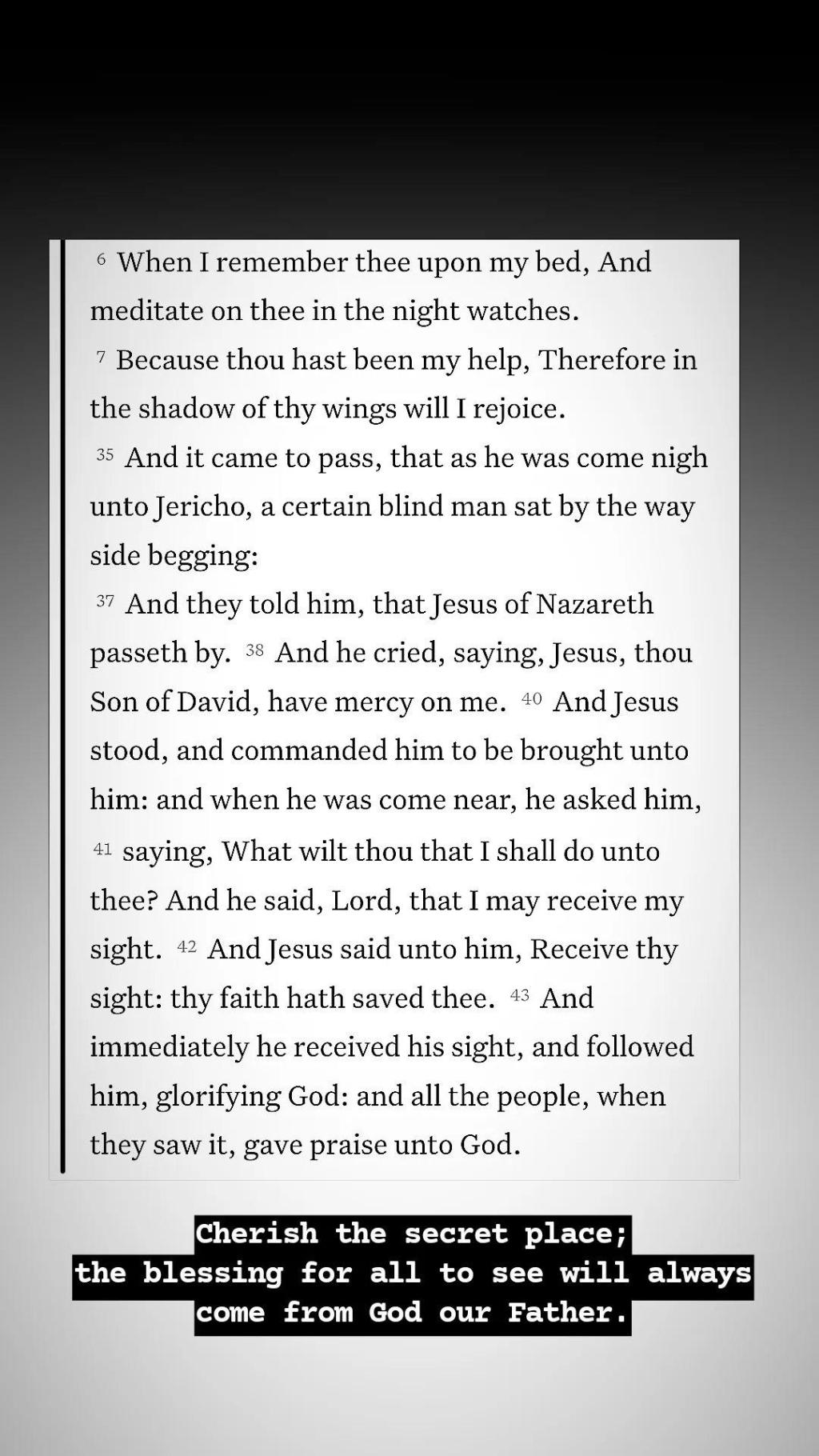 Cherish the Secret&nbsp;Place